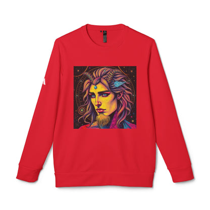 Adidas, Unisex Fleece Crewneck Sweatshirt, Aquarius, Pop Art v1, Zodiac