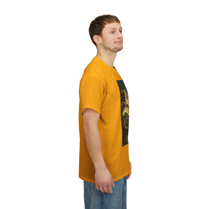 Unisex Heavy Cotton T-Shirt, Sagittarius King, Bow & Arrow v1, Zodiac Design