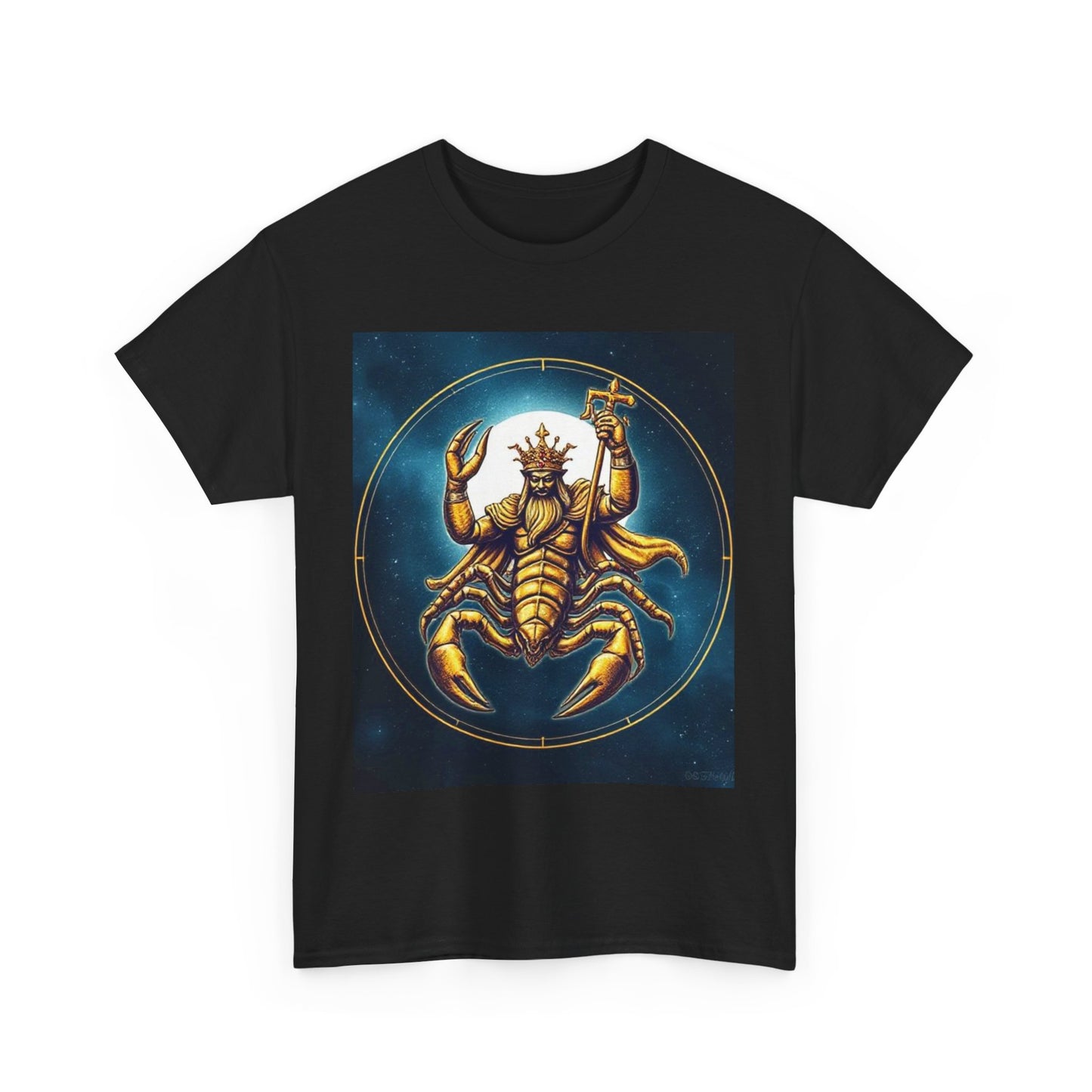 Unisex Heavy Cotton T-Shirt, Moon, Scorpio Zodiac Design