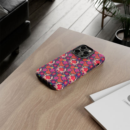Tough Cases, Cancer, Zodiac v1, Flower Pattern