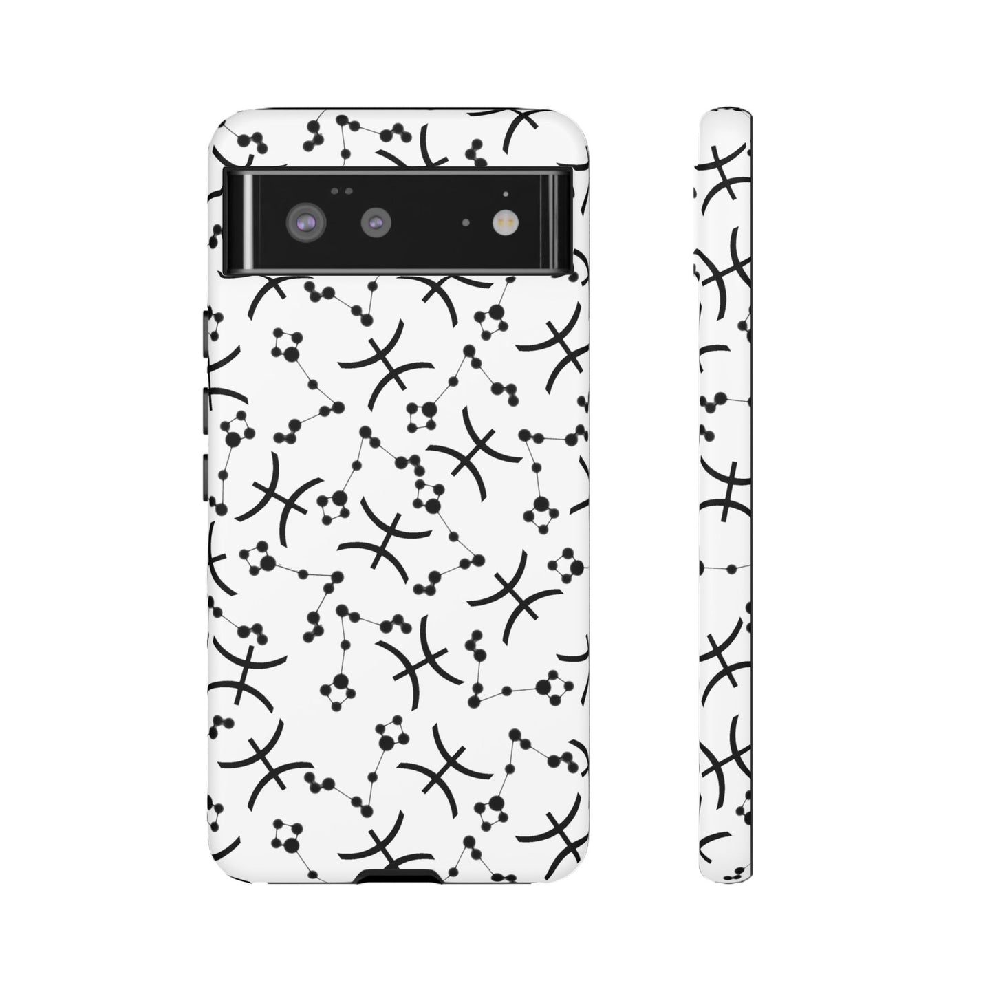 Tough Cases with the Pisces Zodiac sign for iPhone, Samsung Galaxy, and Google Pixel devices