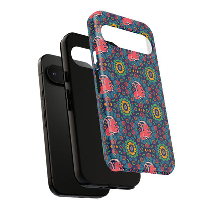 Tough Cases, Capricorn, Zodiac v1, Flower Pattern