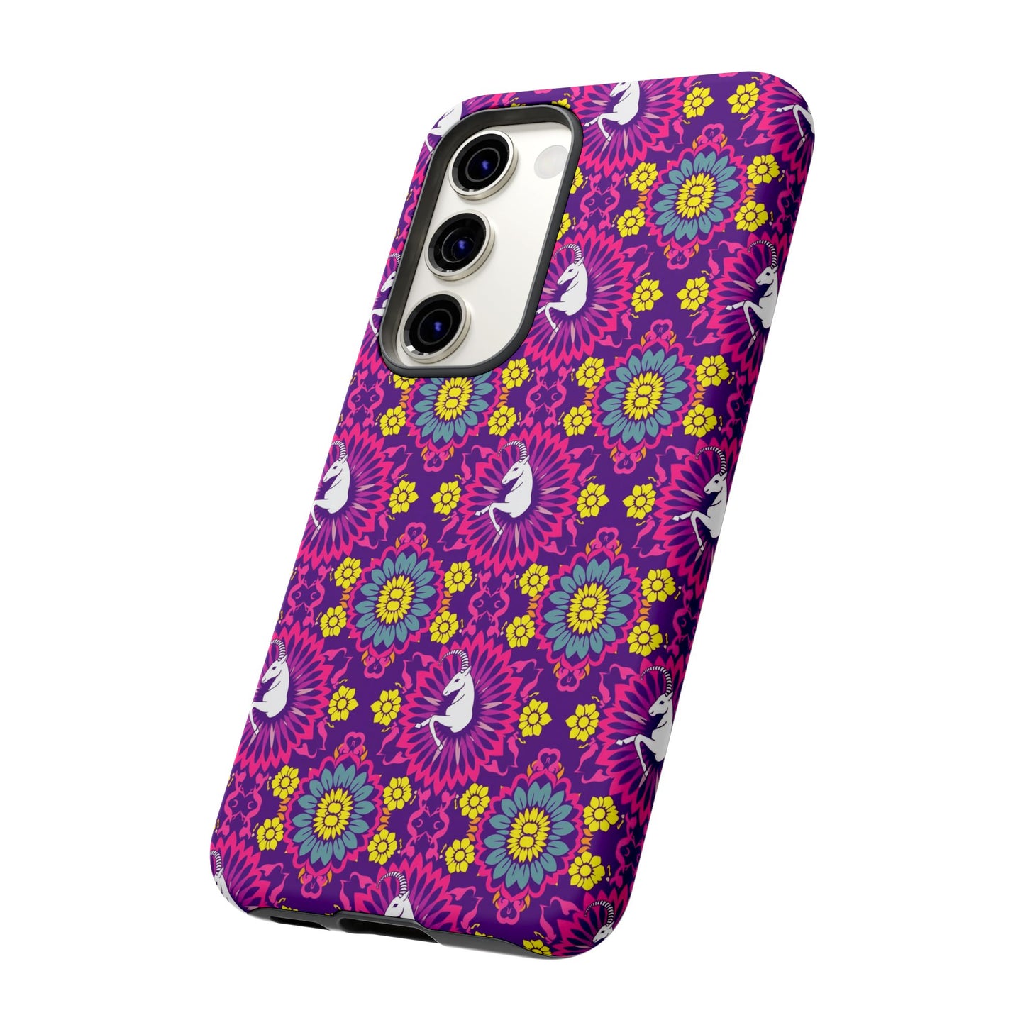 Tough Cases, Capricorn, Zodiac, Flower Pattern