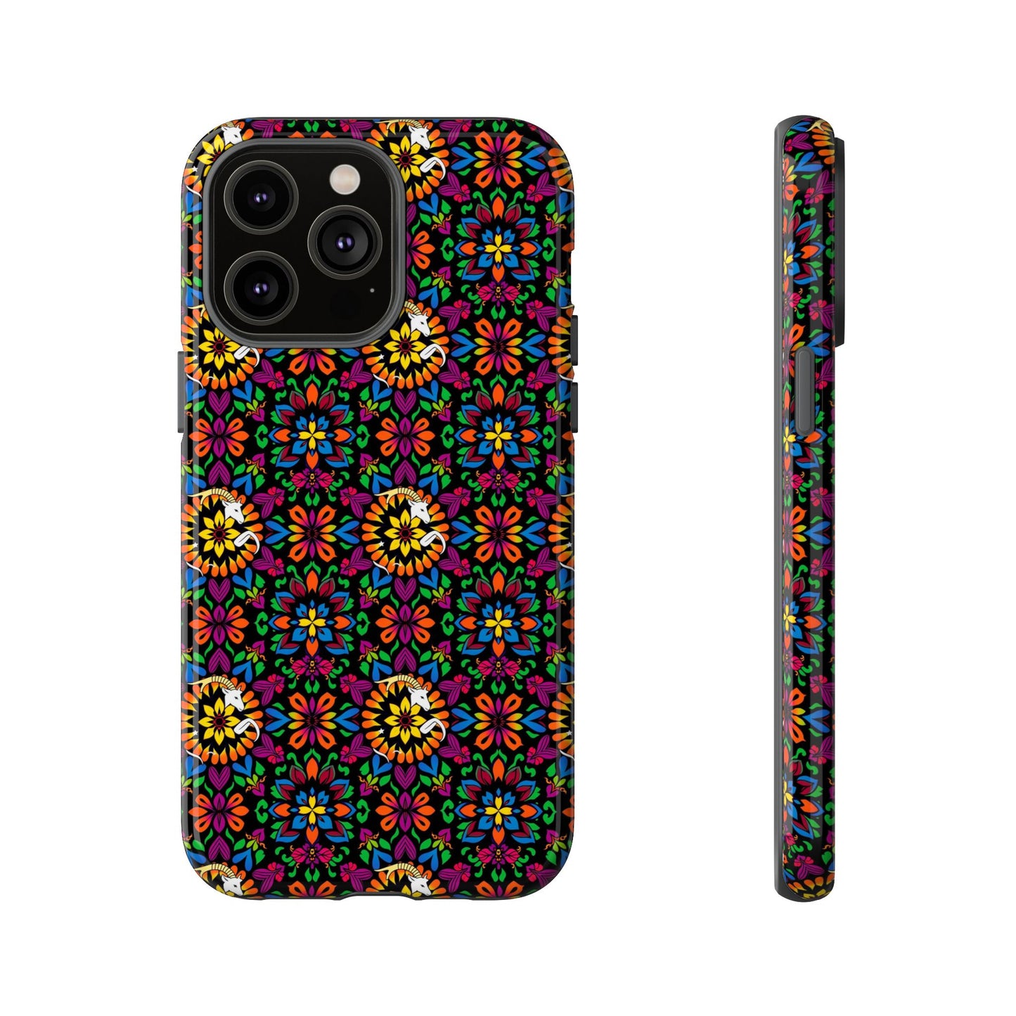 Tough Cases, Capricorn, Zodiac v2, Flower Pattern