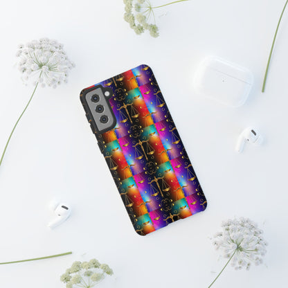 Tough Cases, Libra, Zodiac v1, Metal Pattern