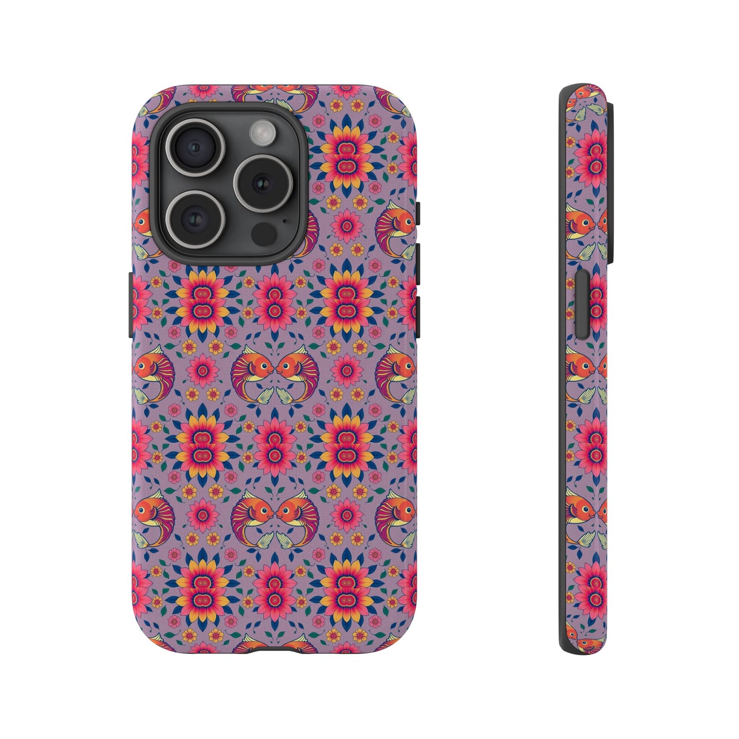 Tough Cases, Pisces, Zodiac v3, Flower Pattern