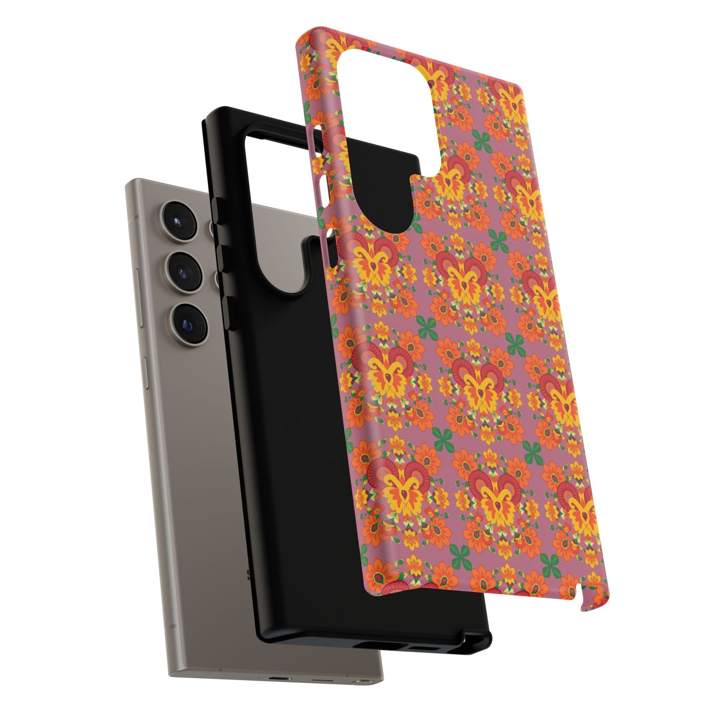 Tough Cases, Aries, Zodiac v1, Flower Pattern