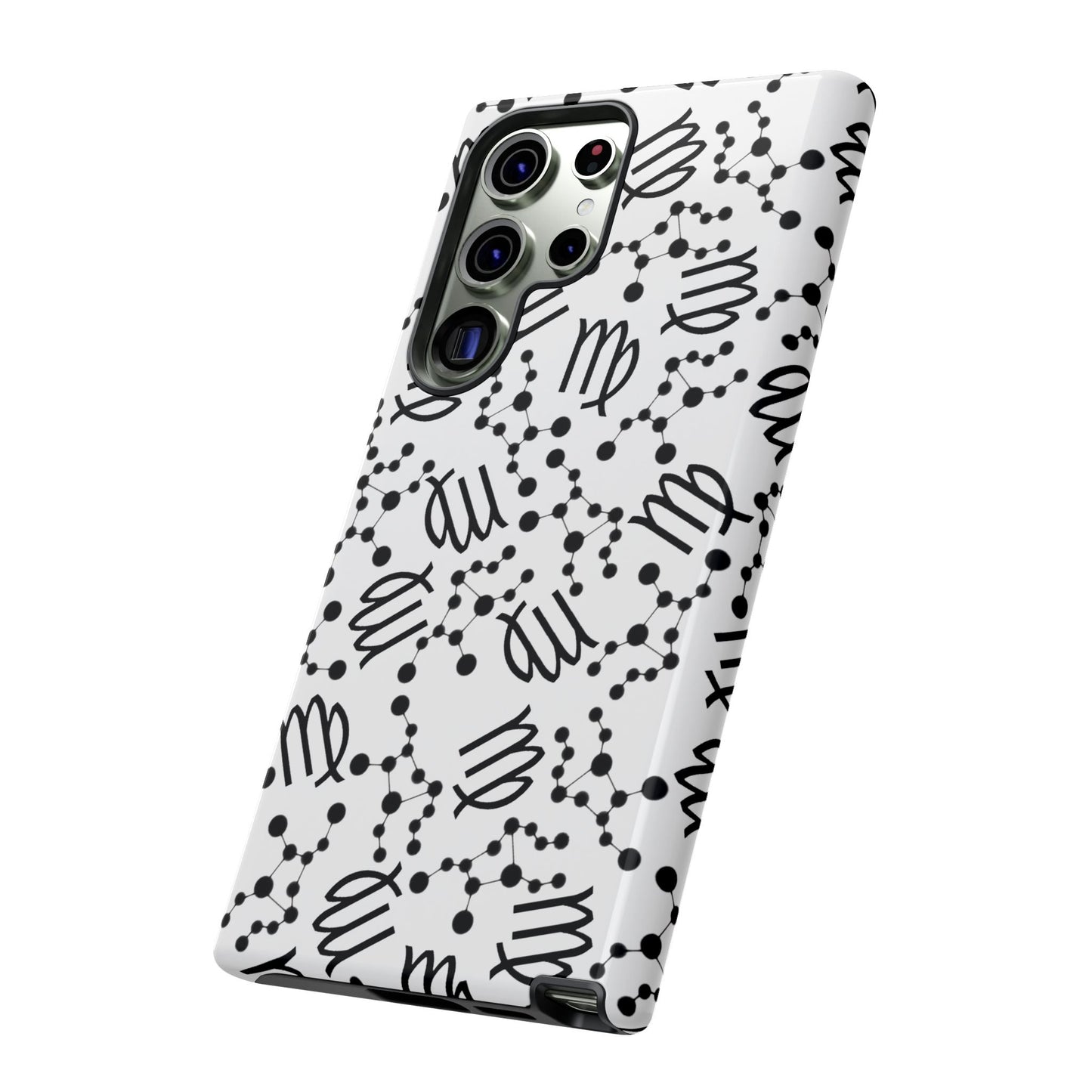Tough Cases with the Virgo Zodiac sign for iPhone, Samsung Galaxy, and Google Pixel devices