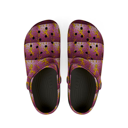 EVA Foam Rubber Shoes, (AOP), Leo, Zodiac v2, Pattern