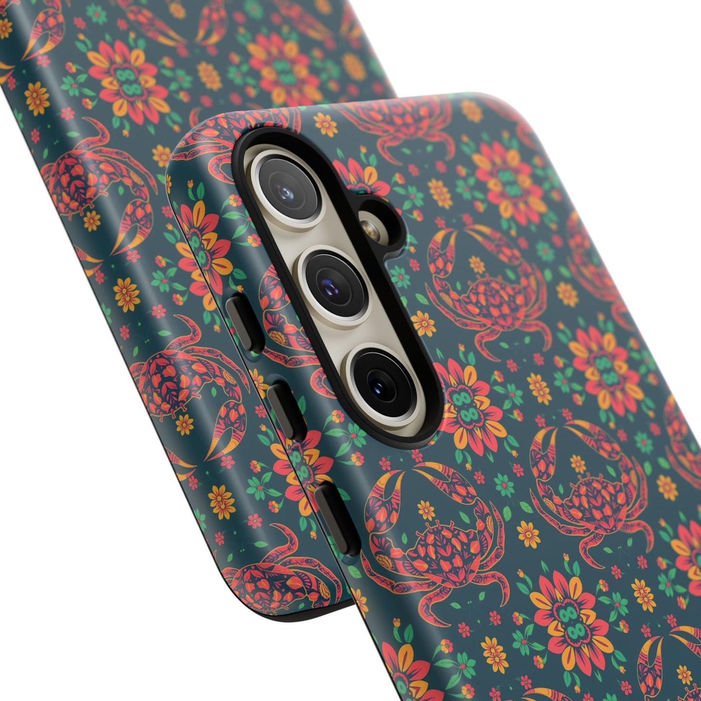 Tough Cases, Cancer, Zodiac v4, Flower Pattern