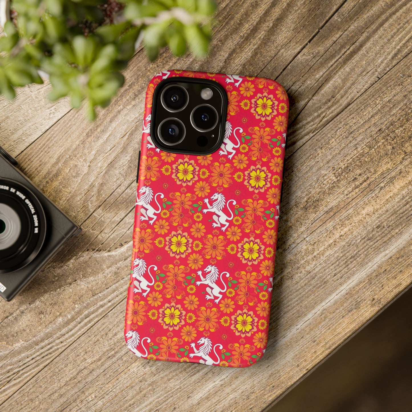 Tough Cases, Leo, Zodiac v4, Flower Pattern