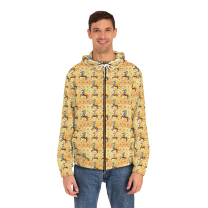 Full-Zip Hoodie (AOP), Virgo, Zodiac v2, Pattern