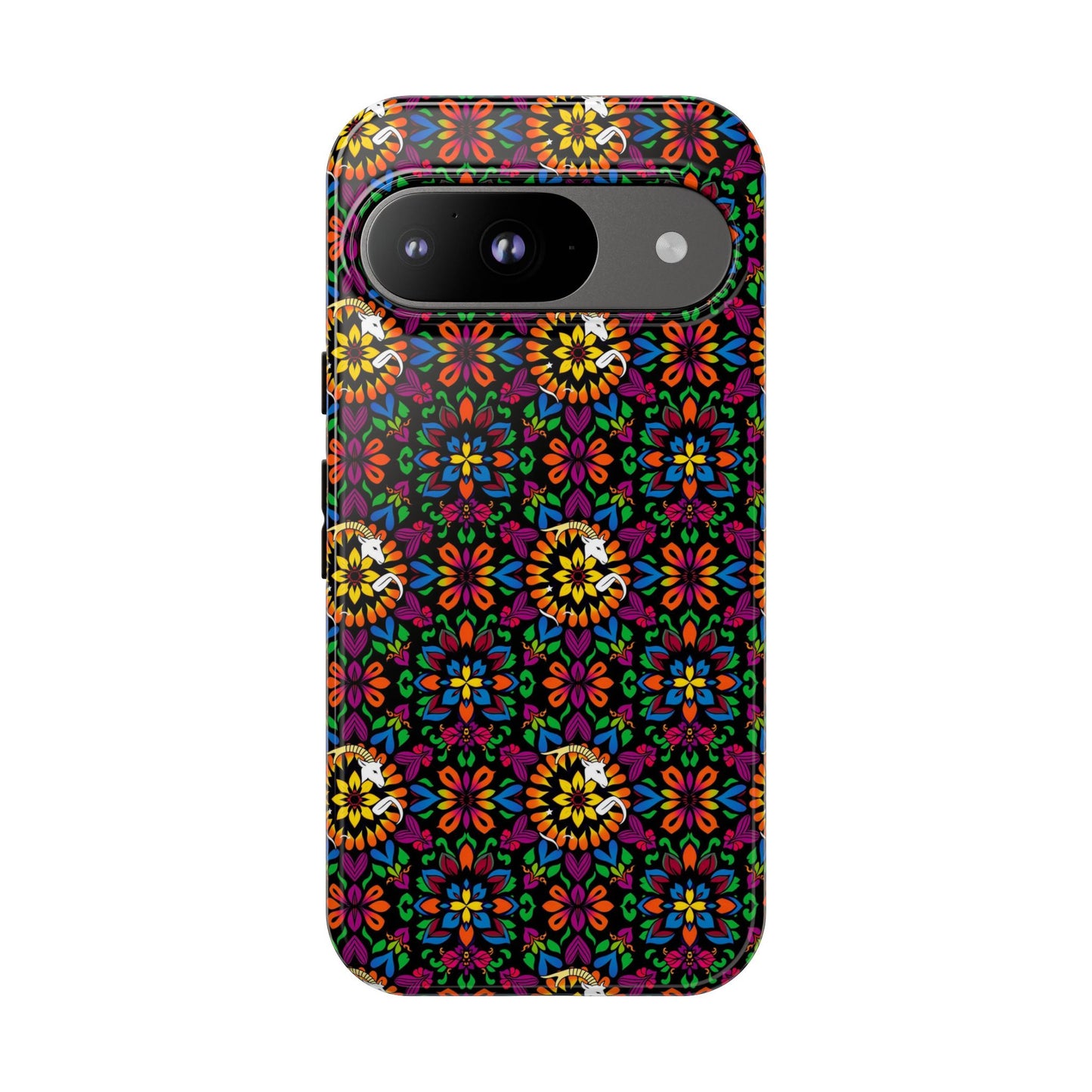 Tough Cases, Capricorn, Zodiac v2, Flower Pattern