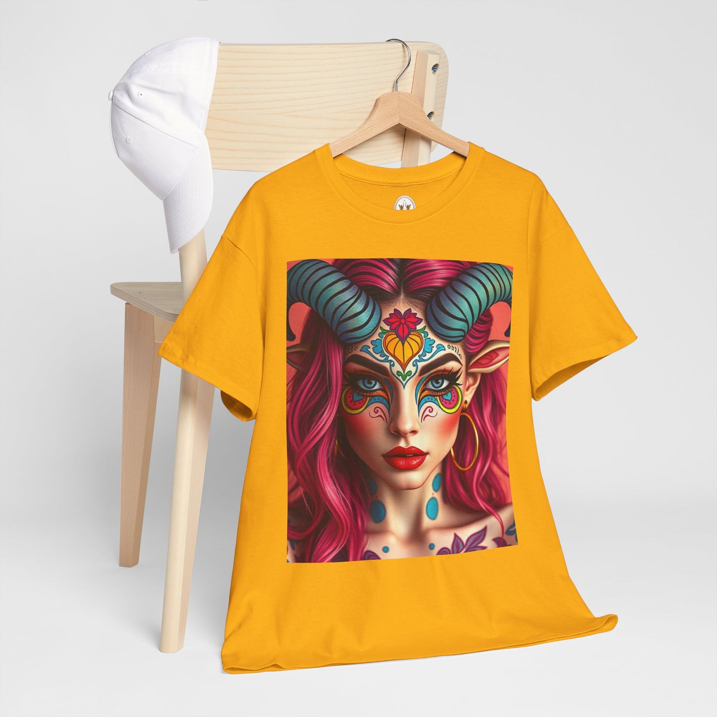 Unisex Heavy Cotton T-Shirt, Taurus, Zodiac, Sexy Art