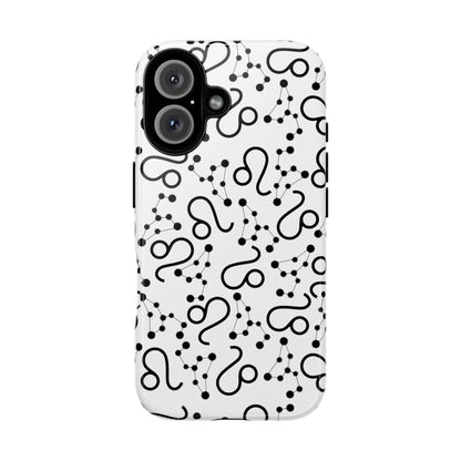 Tough Cases with the Leo Zodiac sign for iPhone, Samsung Galaxy, and Google Pixel devices