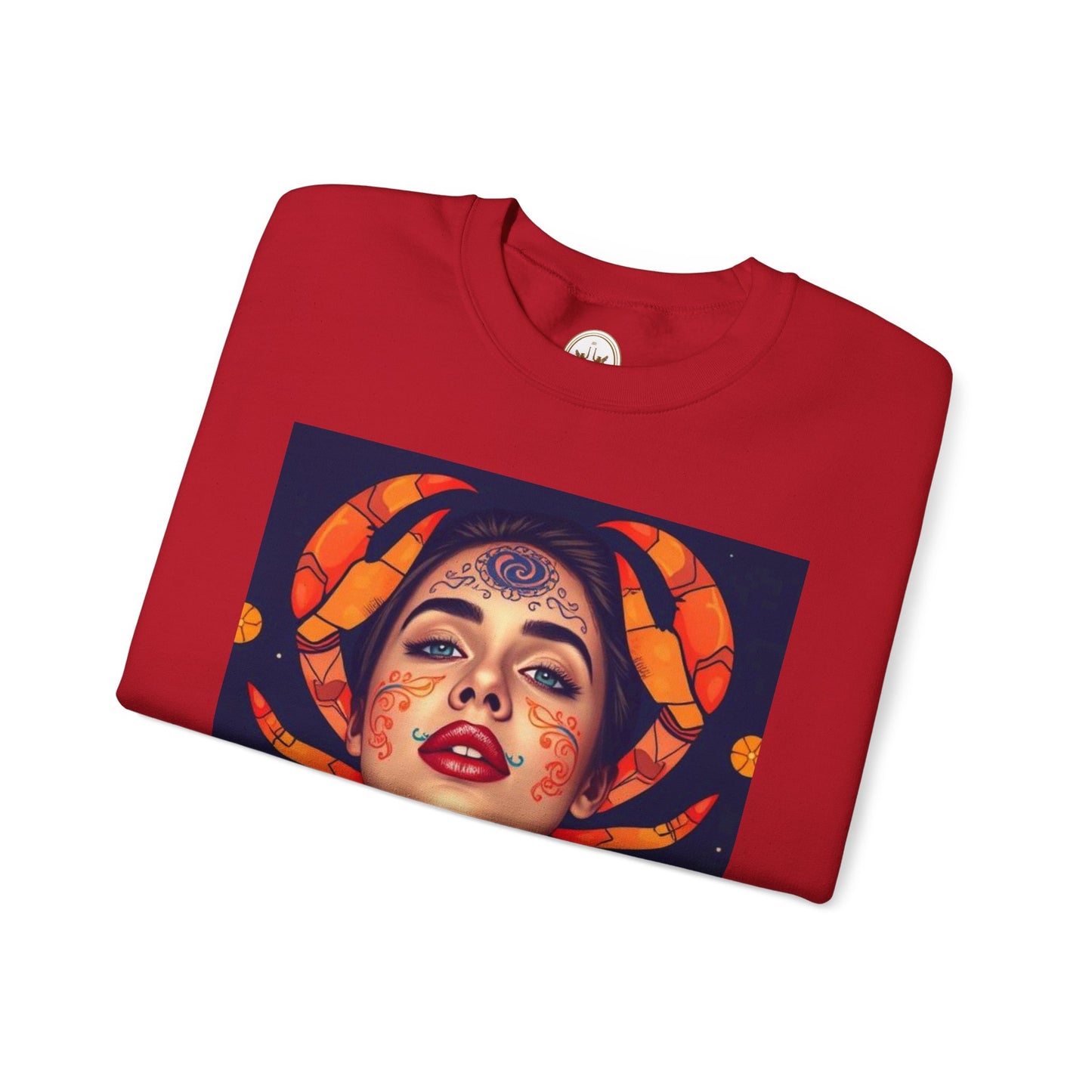Unisex Heavy Blend™ Crewneck Sweatshirt, Cancer, Zodiac v1, Sexy Pattern