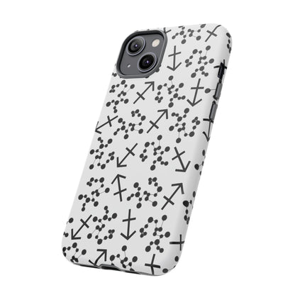 Tough Cases with the Sagittarius Zodiac sign for iPhone, Samsung Galaxy, and Google Pixel devices