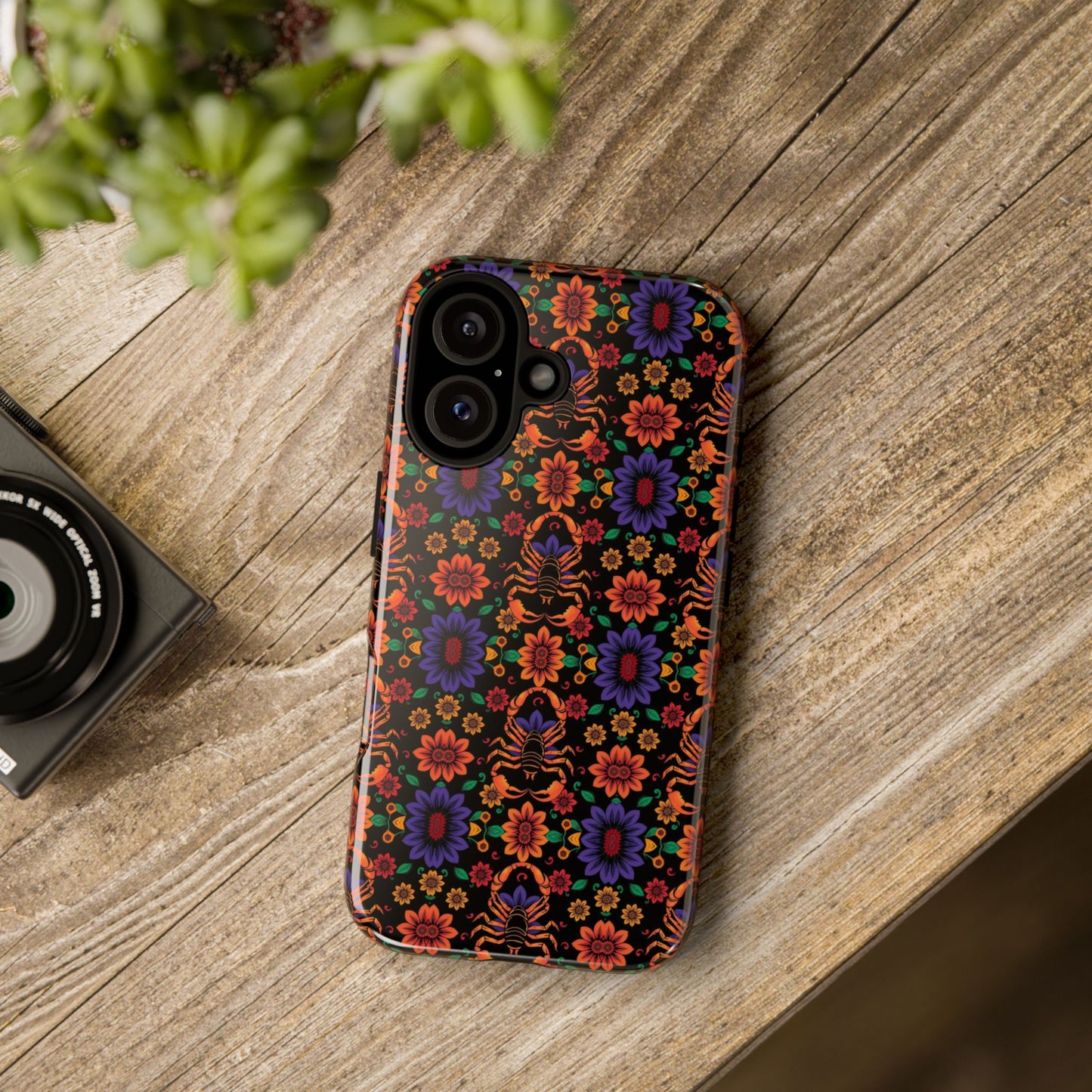 Tough Cases, Scorpio, Zodiac, Flower Pattern