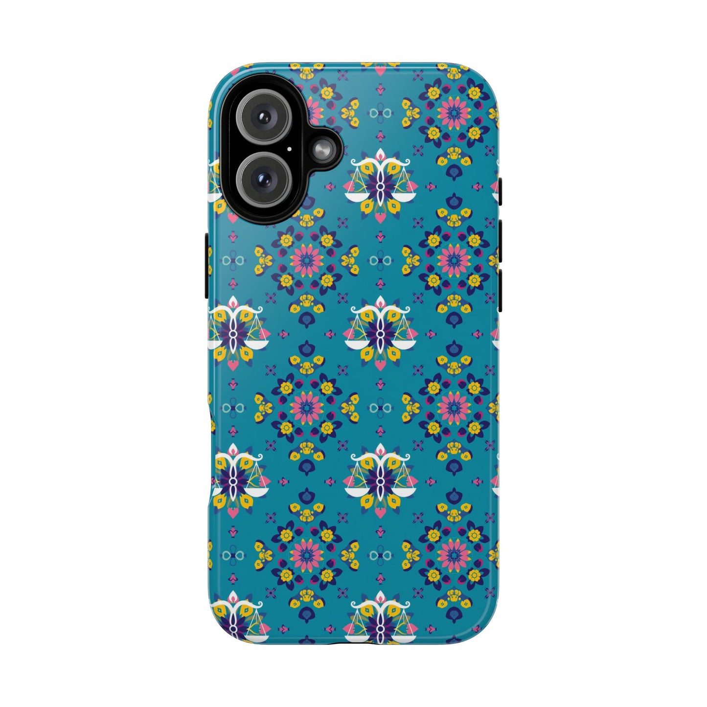 Tough Cases, Libra, Zodiac v2, Flower Pattern