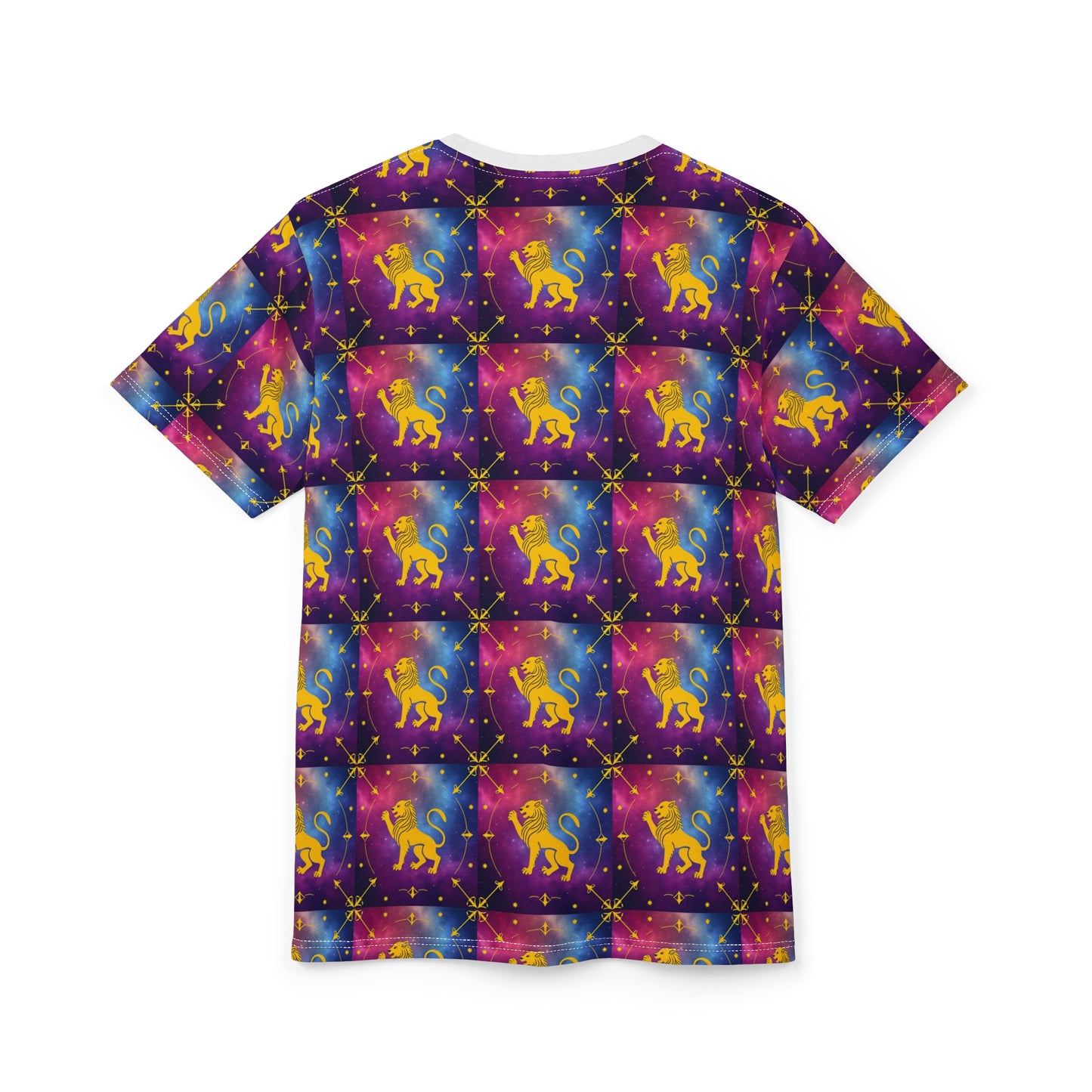 Unisex Cut & Sew T-Shirt, AOP, Leo, Zodiac v1, Pattern
