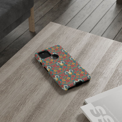 Tough Cases, Aries, Zodiac v3, Flower Pattern