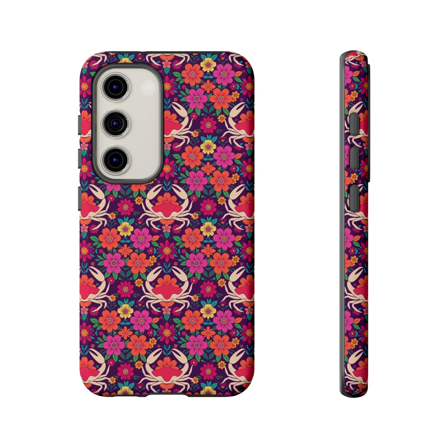 Tough Cases, Cancer, Zodiac v1, Flower Pattern