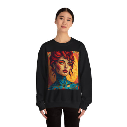 Unisex Heavy Blend™ Crewneck Sweatshirt, Aquarius, Zodiac v2, Sexy Pattern