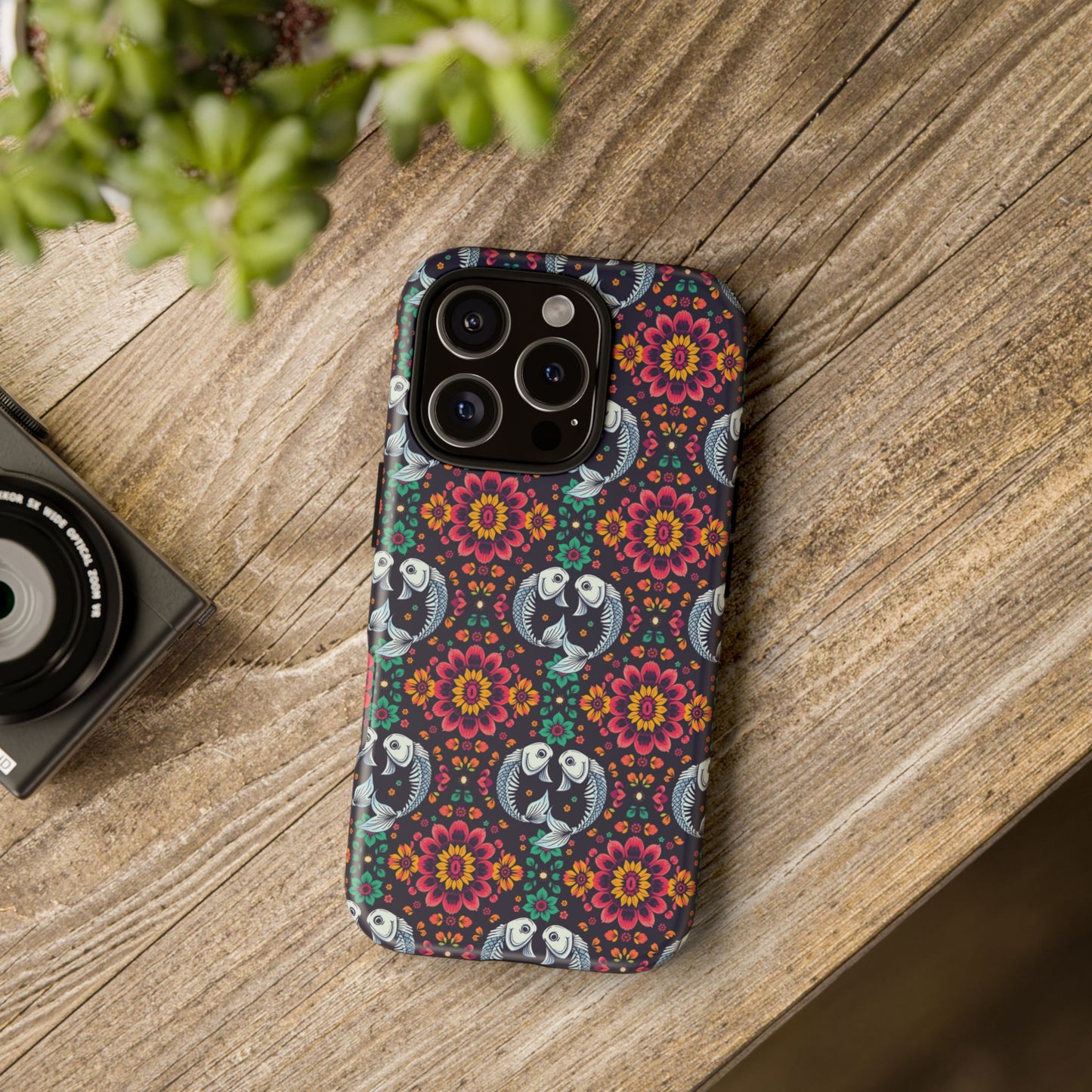 Tough Cases, Pisces, Zodiac v4, Flower Pattern