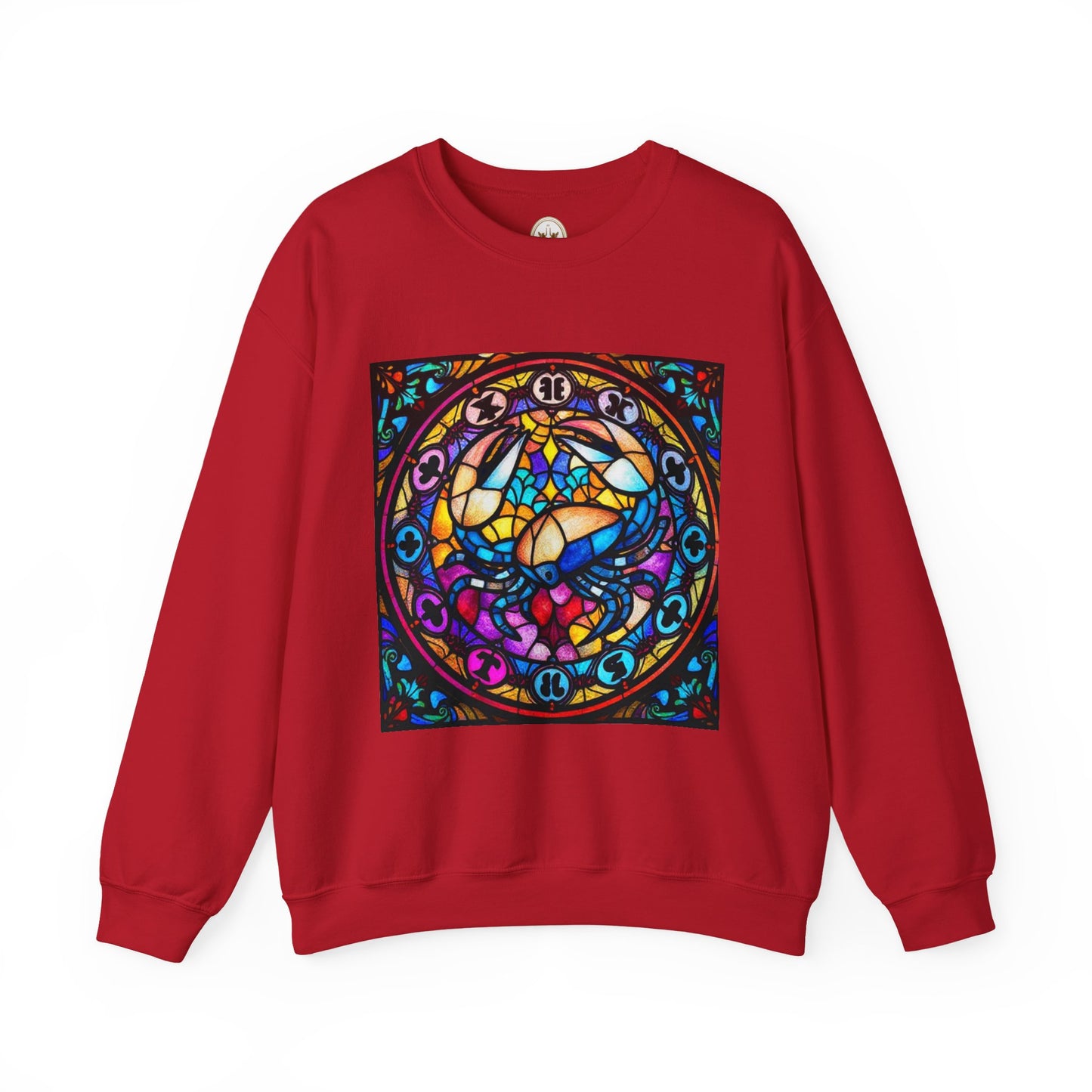 Unisex Heavy Blend™ Crewneck Sweatshirt, Glass, Cancer Zodiac Design