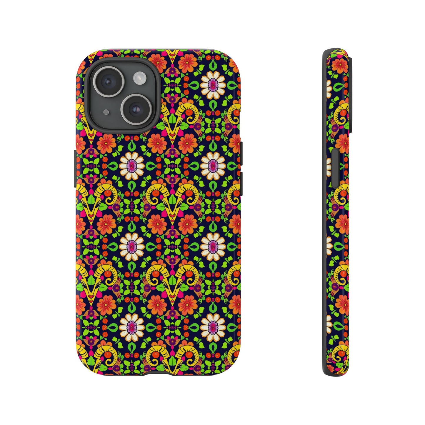 Tough Cases, Aries, Zodiac v4, Flower Pattern
