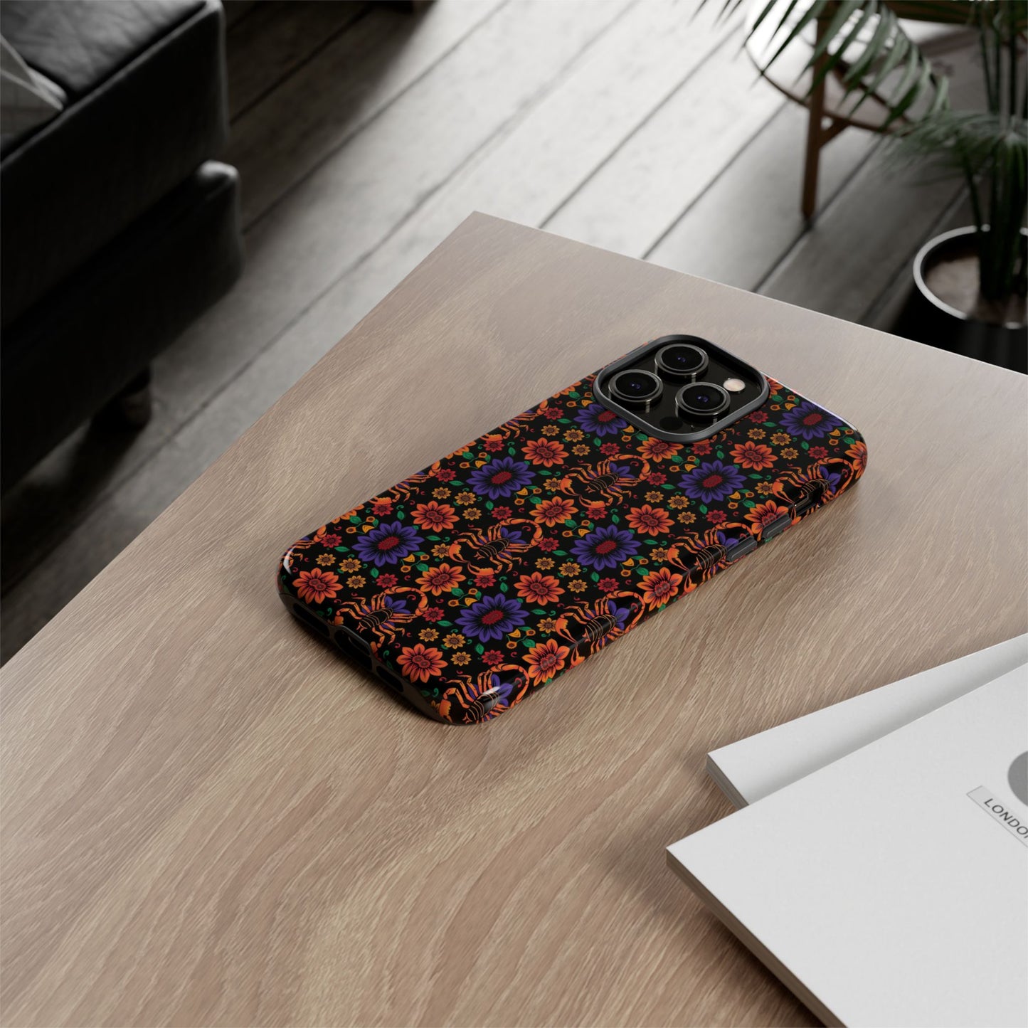 Tough Cases, Scorpio, Zodiac, Flower Pattern