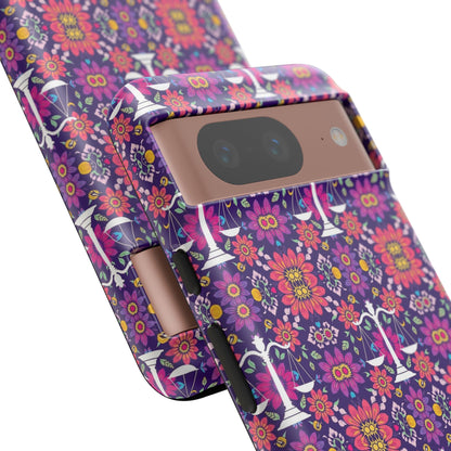 Tough Cases, Libra, Zodiac v4, Flower Pattern