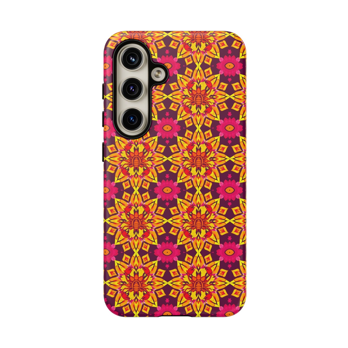 Tough Cases, Scorpio, Zodiac v1, Flower Pattern