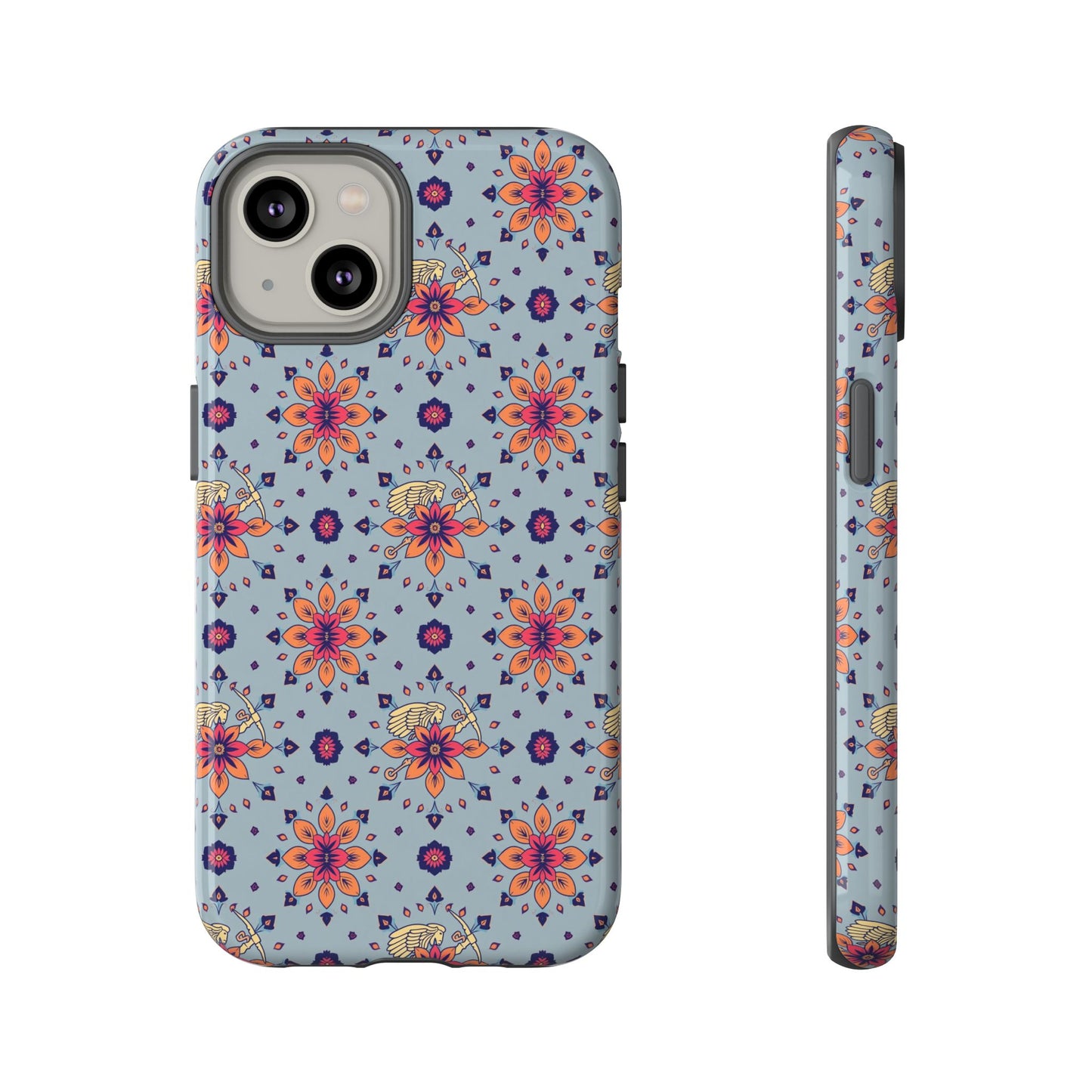 Tough Cases, Sagittarius, Zodiac v3, Flower Pattern