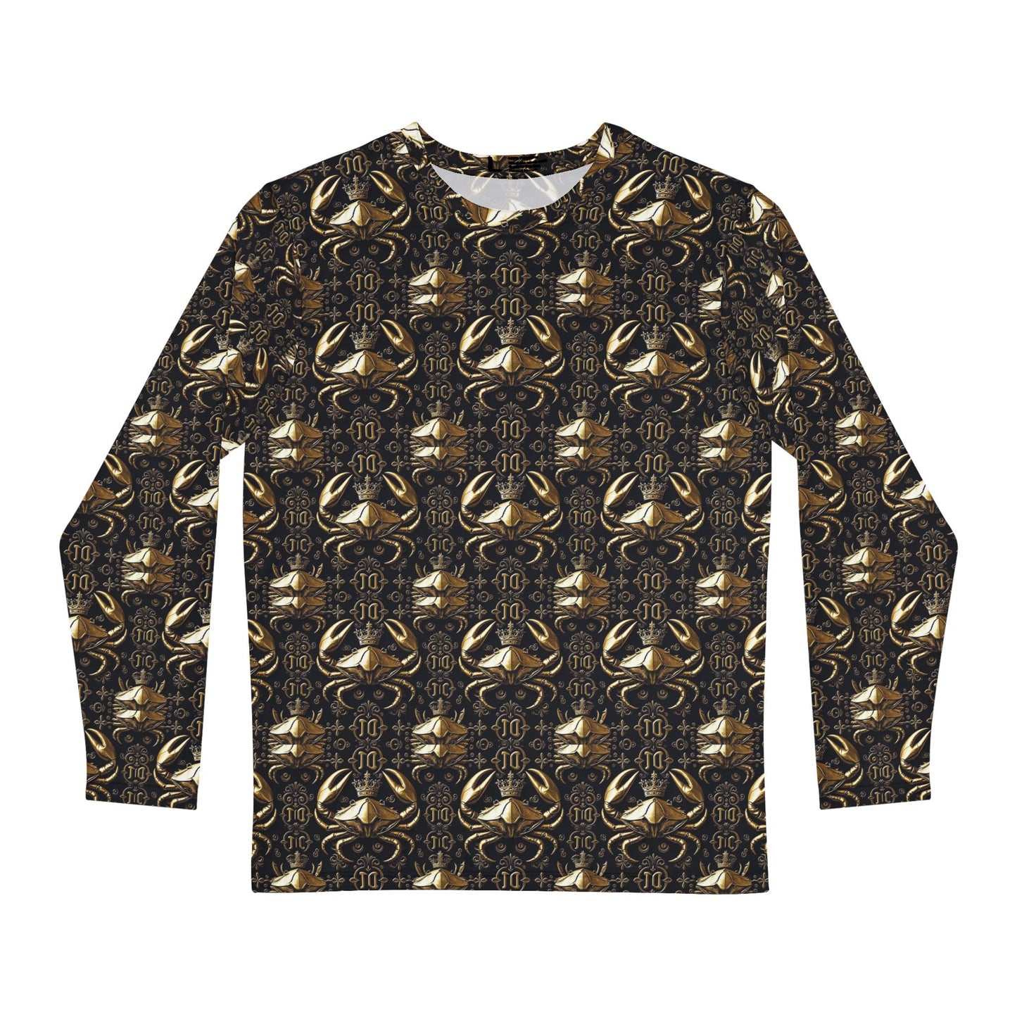 Men's Long Sleeve Shirt, (AOP), Cancer, Zodiac v2, Pattern