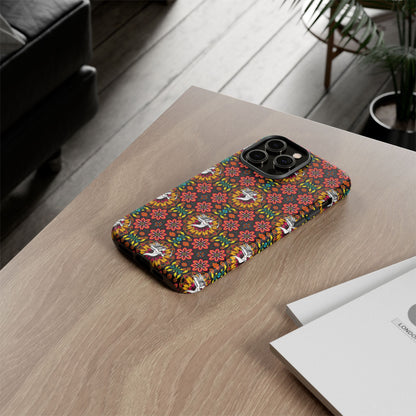 Tough Cases, Sagittarius, Zodiac v2, Flower Pattern
