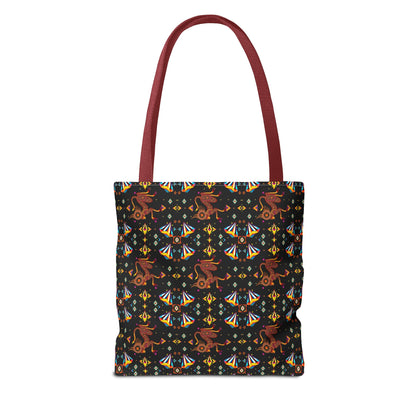 Tote Bag (AOP), Virgo, Zodiac, Jewel Pattern