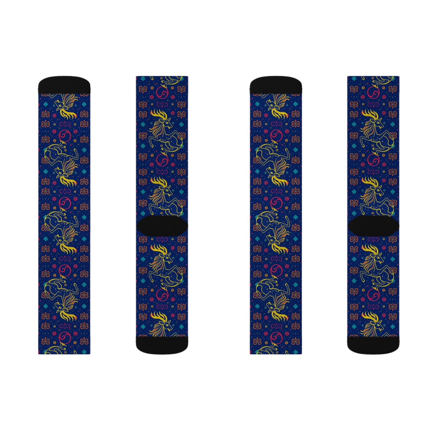 Sublimation Socks, Aquarius, Zodiac v2, Pattern