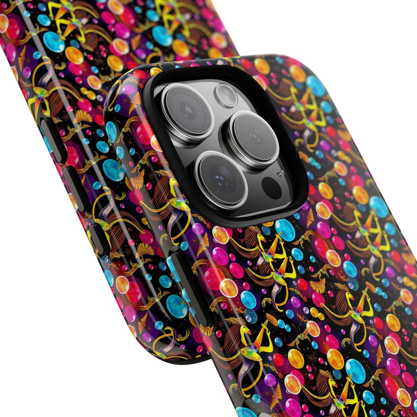 Tough Cases, Sagittarius, Zodiac v1, Bubble Pattern
