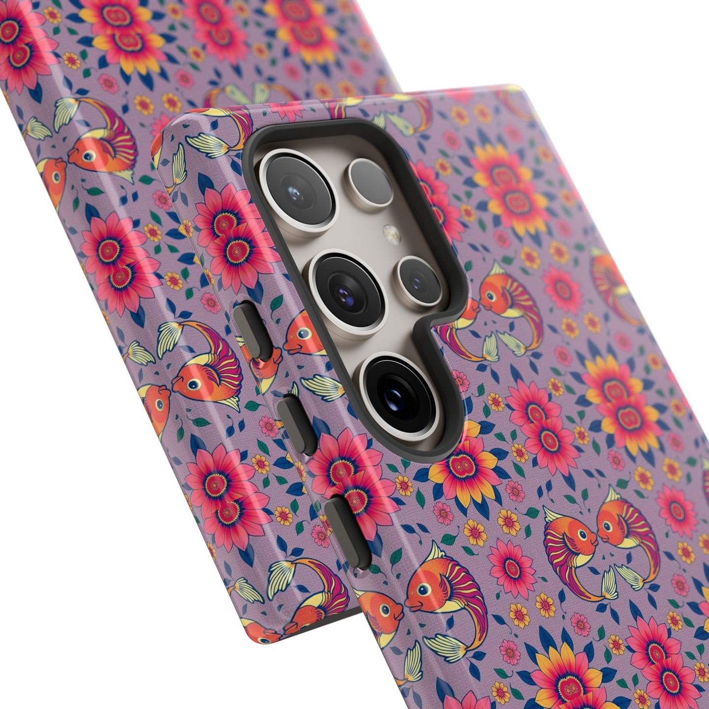 Tough Cases, Pisces, Zodiac v3, Flower Pattern