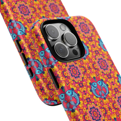 Tough Cases, Pisces, Zodiac v1, Flower Pattern