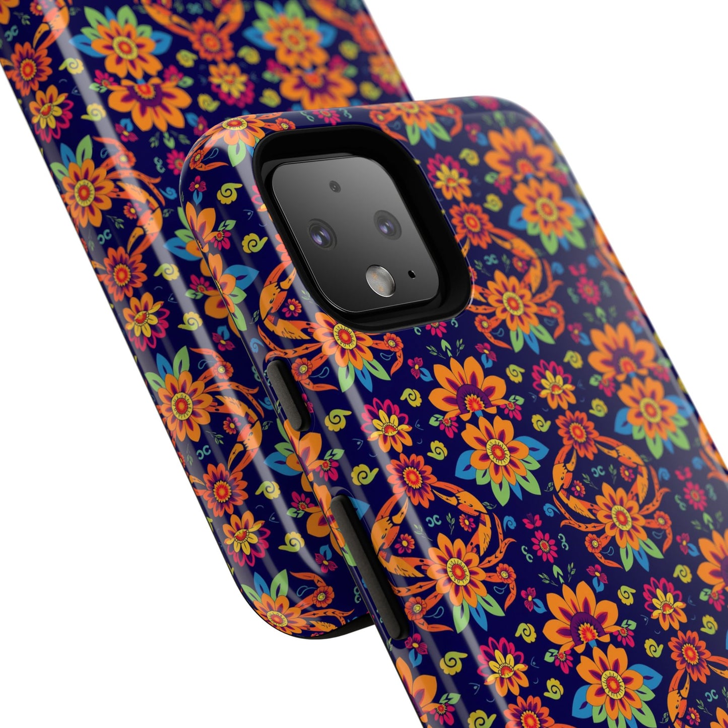 Tough Cases, Cancer, Zodiac, Flower Pattern