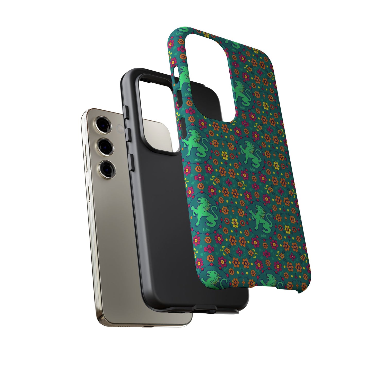 Tough Cases, Leo, Zodiac v3, Flower Pattern