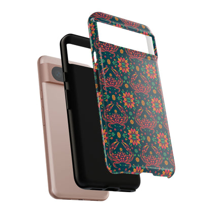 Tough Cases, Cancer, Zodiac v4, Flower Pattern