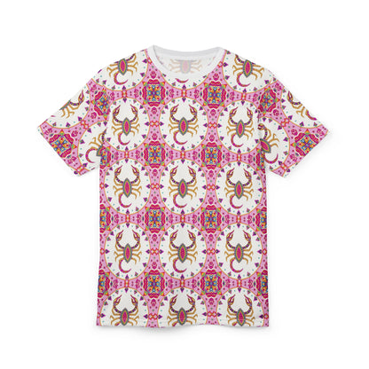 Unisex Cut & Sew T-Shirt, (AOP), Scorpio, Zodiac v3, Jewels Pattern