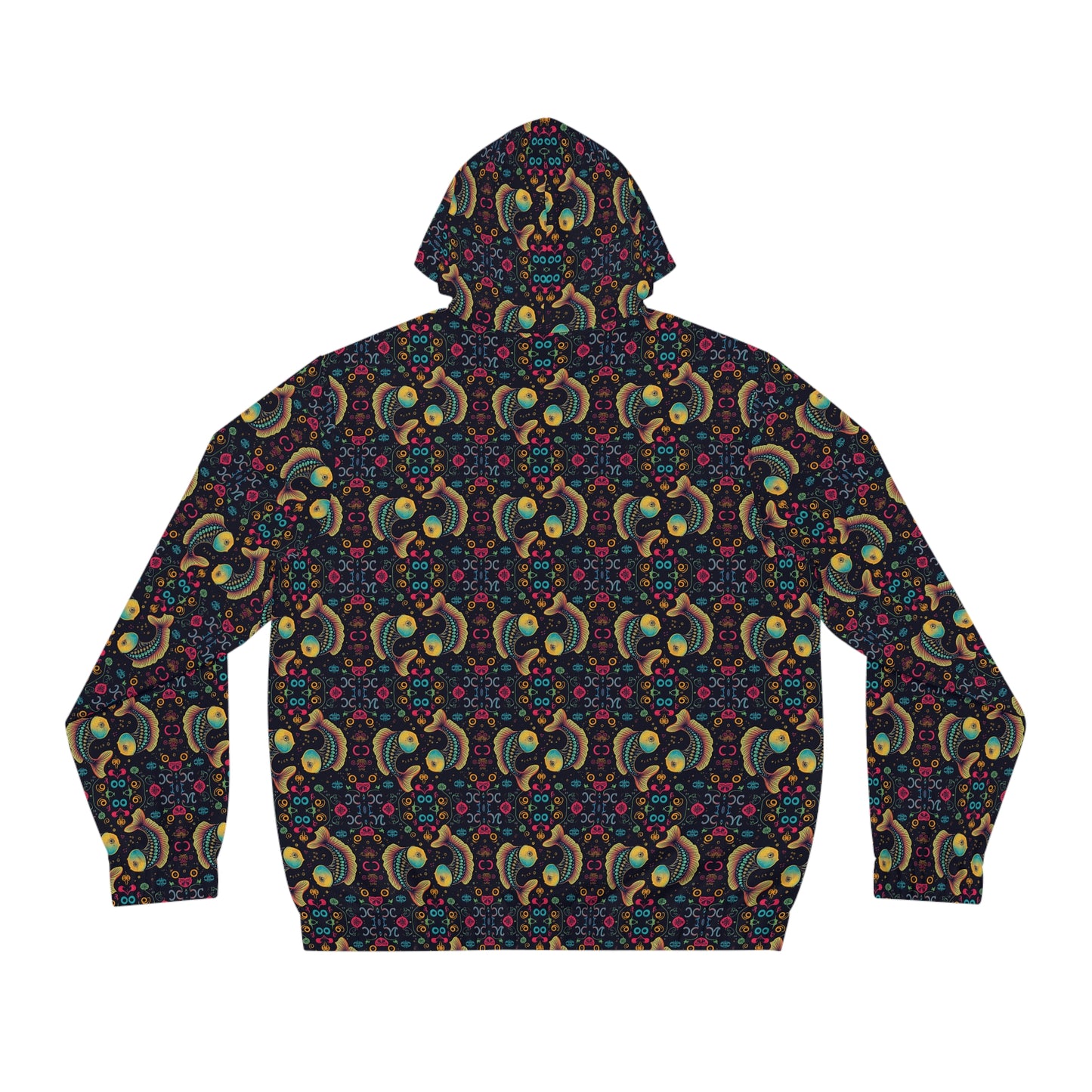 Full-Zip Hoodie (AOP), Pisces, Zodiac v3, Pattern