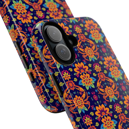 Tough Cases, Cancer, Zodiac, Flower Pattern