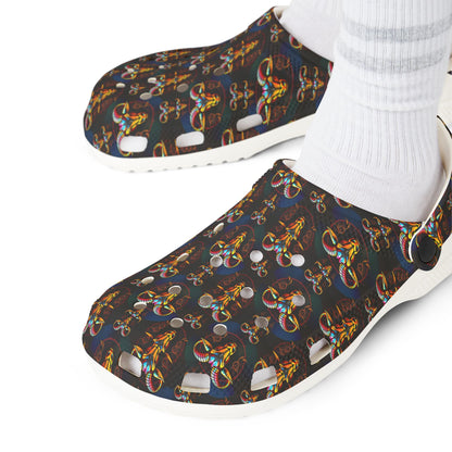 EVA Foam Rubber Shoes, (AOP), Taurus, Zodiac v2, Pattern