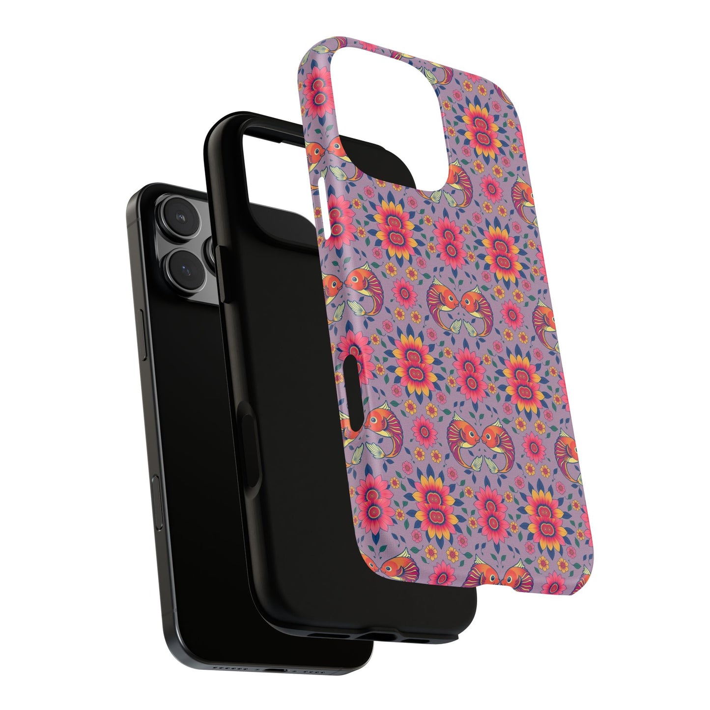Tough Cases, Pisces, Zodiac v3, Flower Pattern