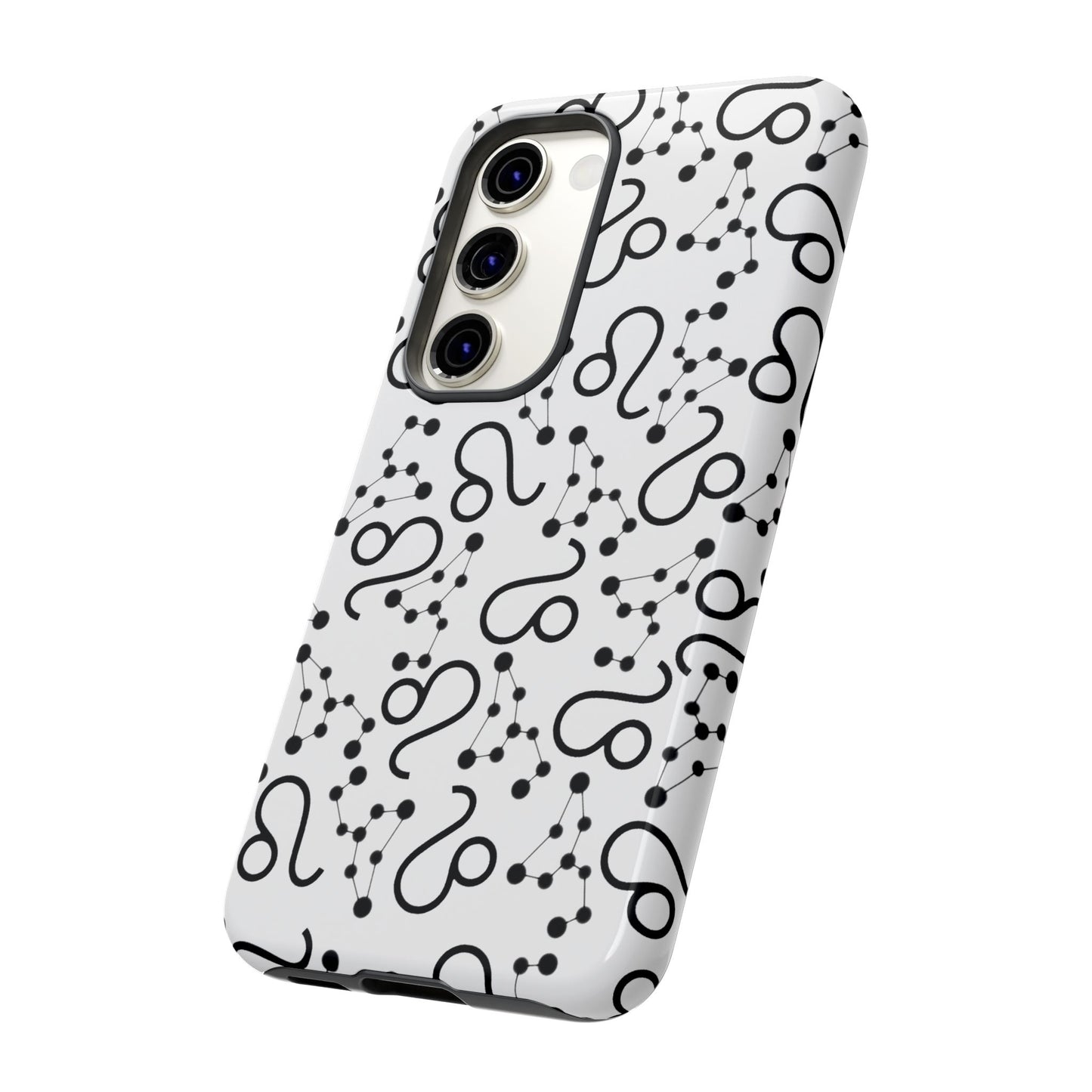 Tough Cases with the Leo Zodiac sign for iPhone, Samsung Galaxy, and Google Pixel devices